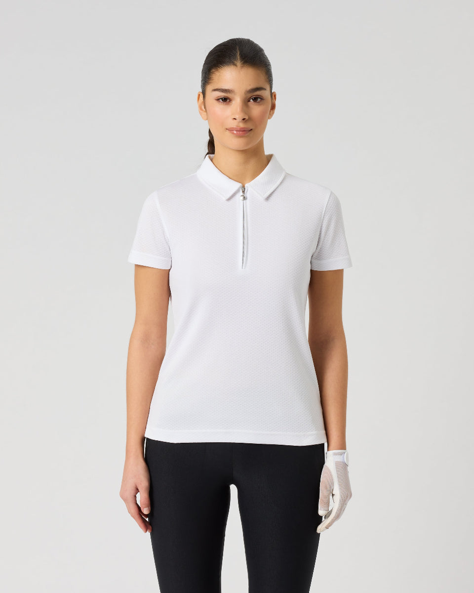 Daily Sports Peoria White Short Sleeve Polo