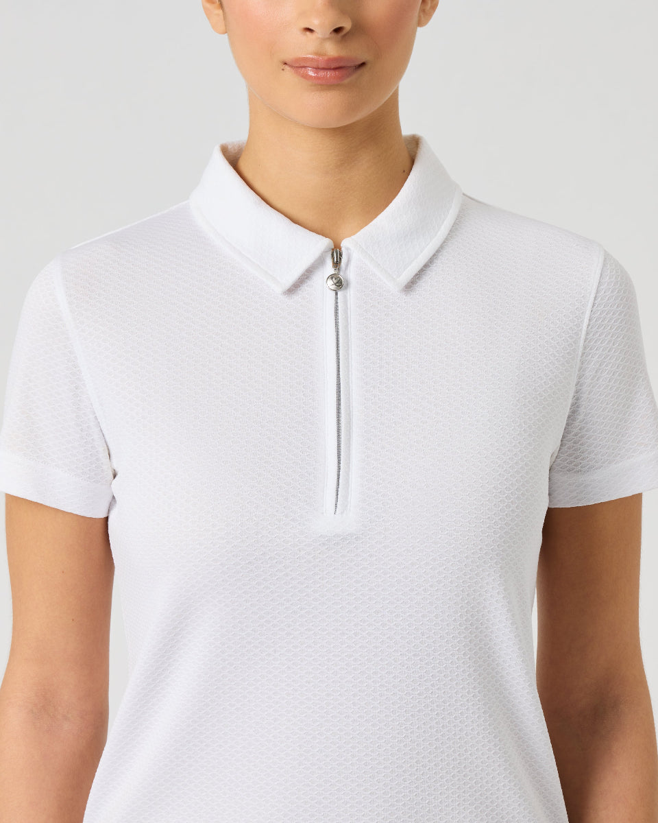 Daily Sports Peoria White Short Sleeve Polo