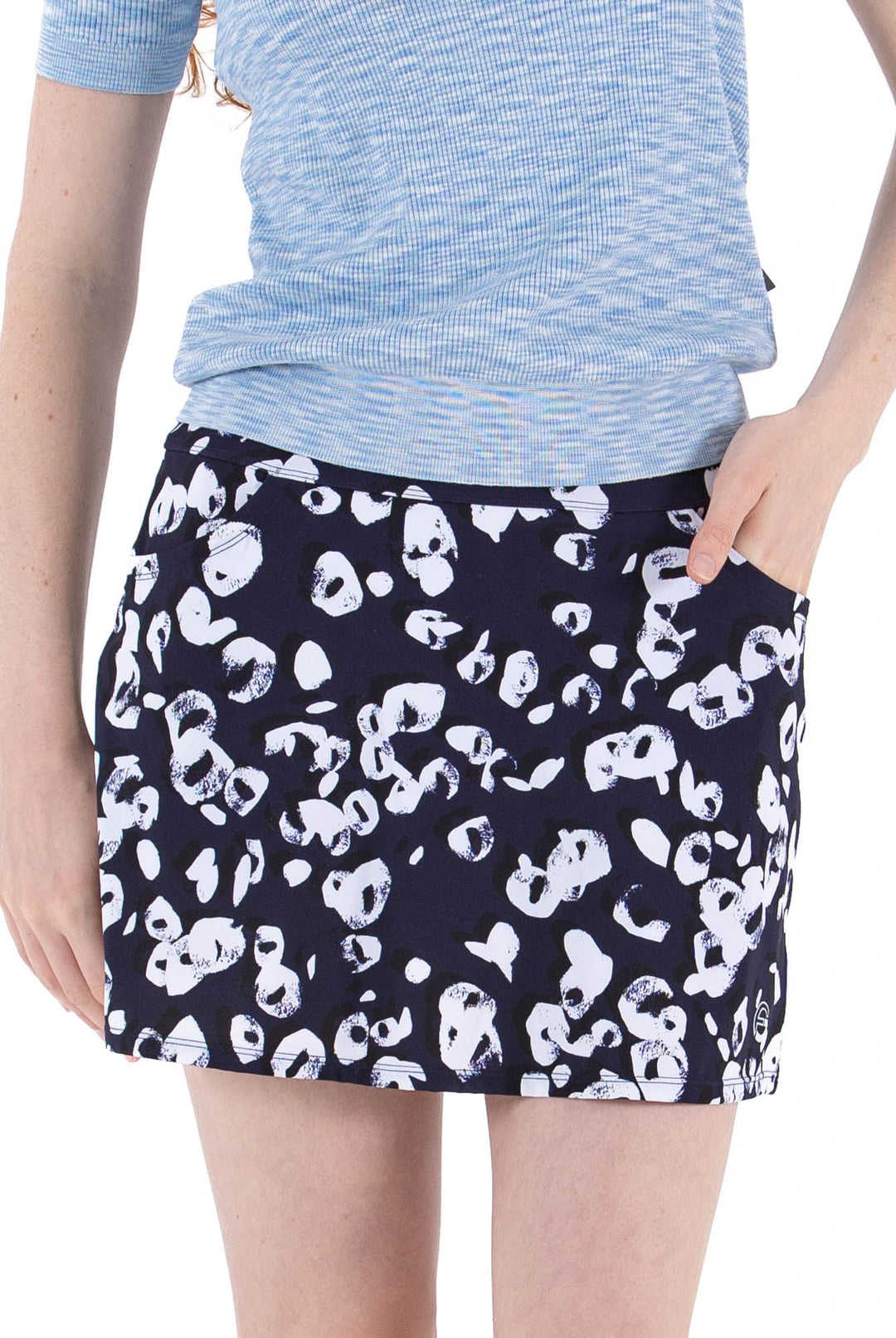 Foray Golf Inky Leopard Skort