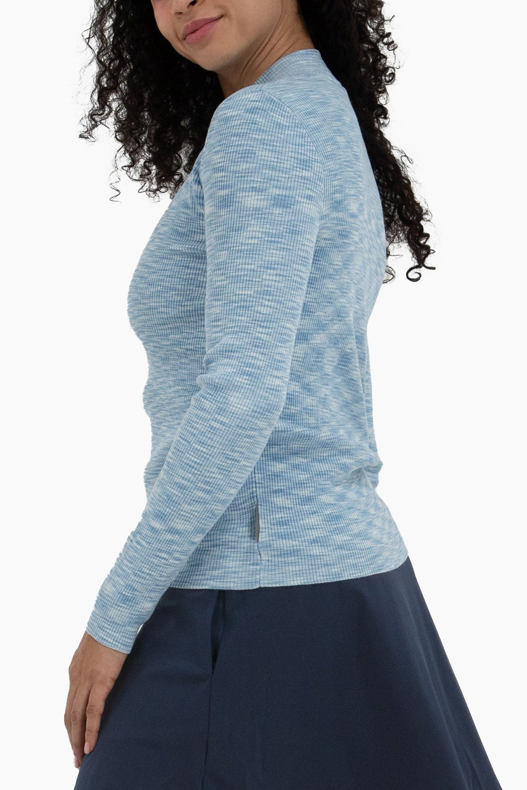 Foray Golf Knit Melange Quarter Zip