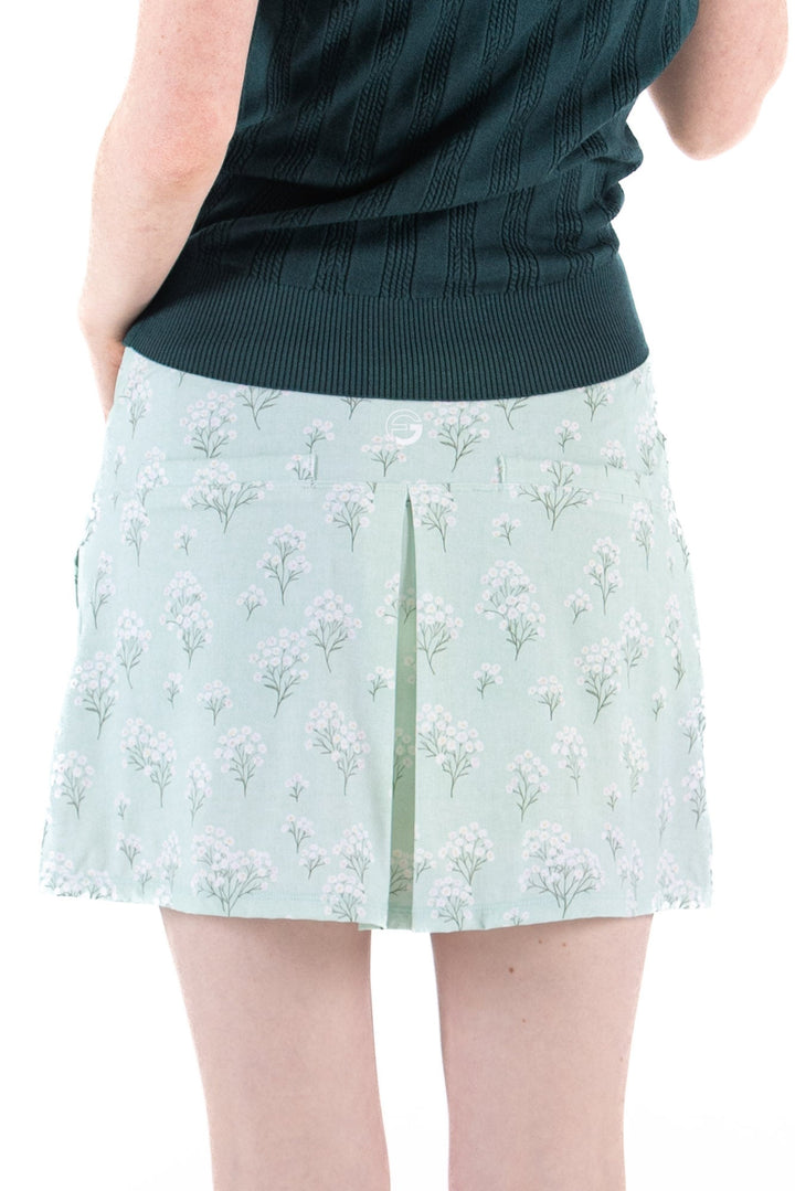 Foray Golf Misty Jade Notch Hem Skort