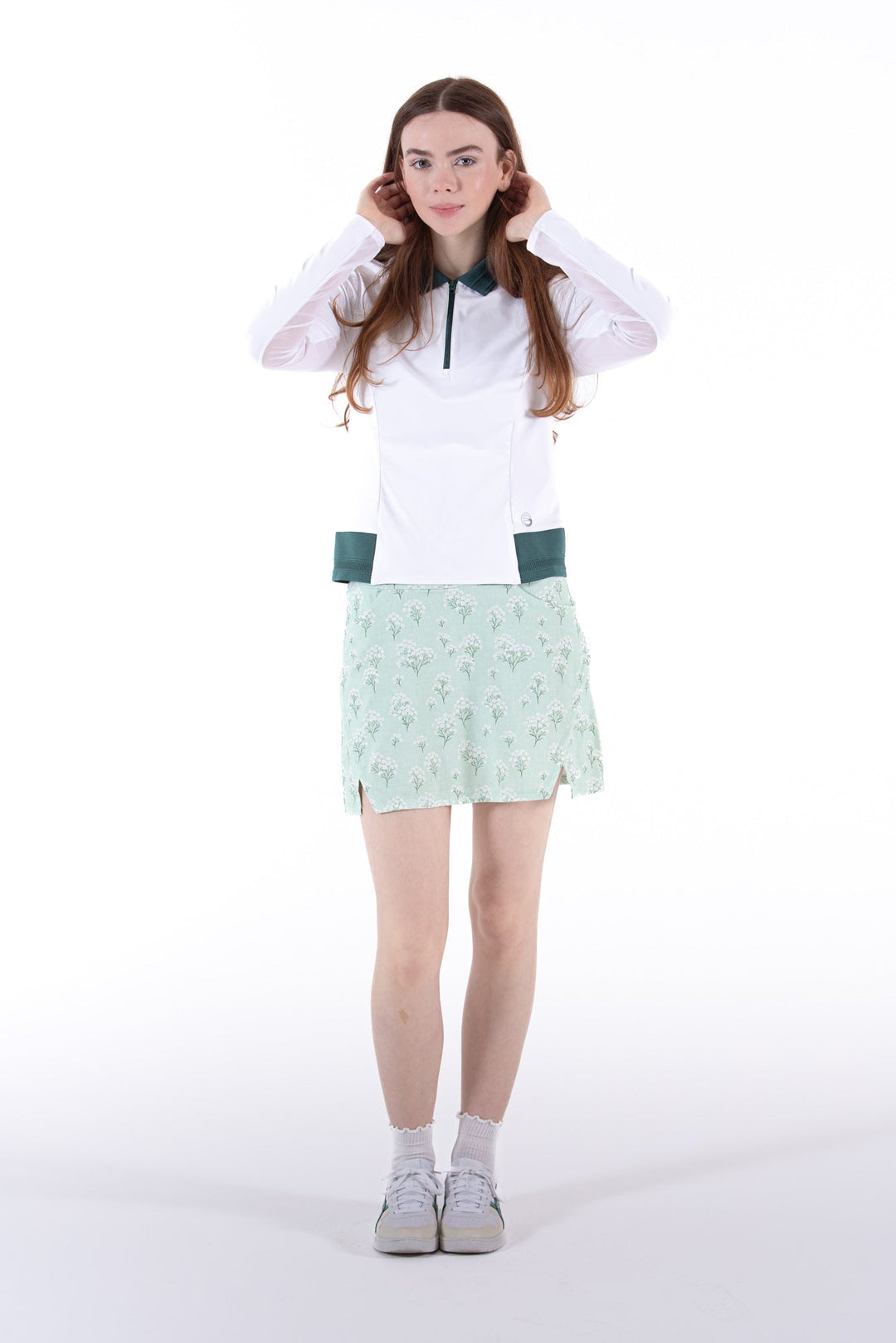 Foray Golf Long Sleeve Contrast Trim Polo