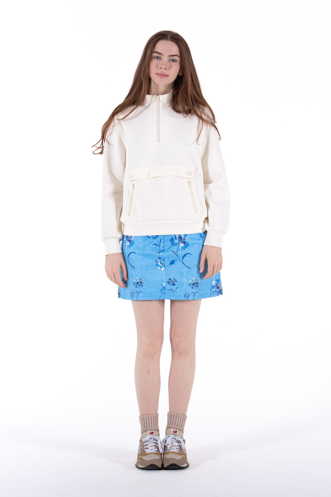 Foray Golf Cream Neoprene Half-Zip Pullover