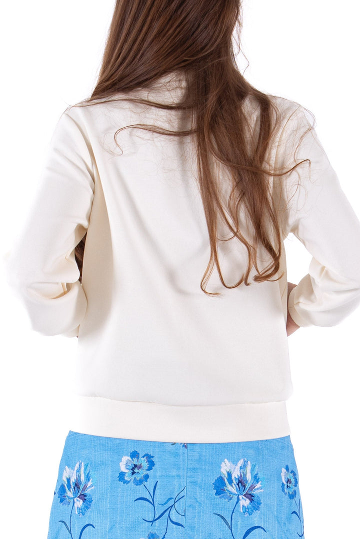 Foray Golf Cream Neoprene Half-Zip Pullover