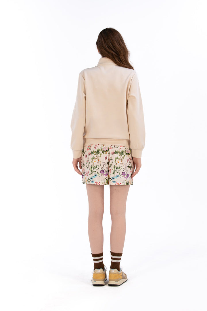 Foray Golf Cream Neoprene Half-Zip Pullover