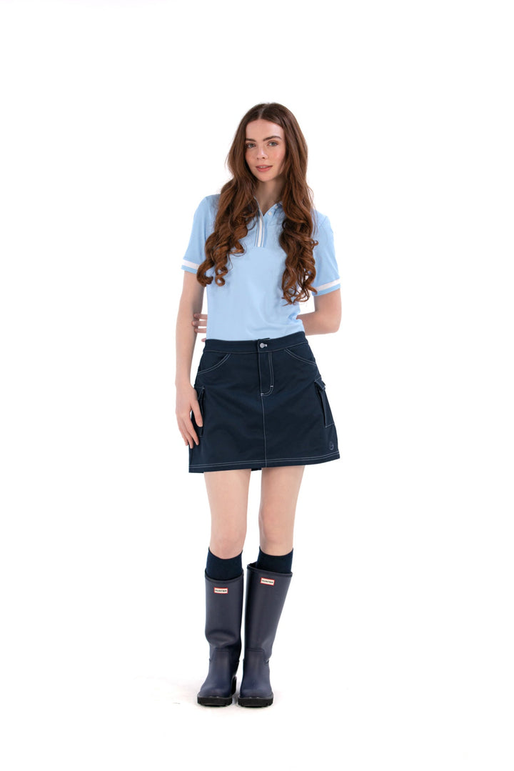 Foray Golf Ecru Cargo Pocket Twill Skort