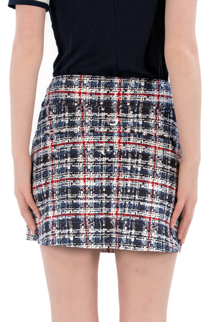 Foray Golf Front Pleat Plaid Skort