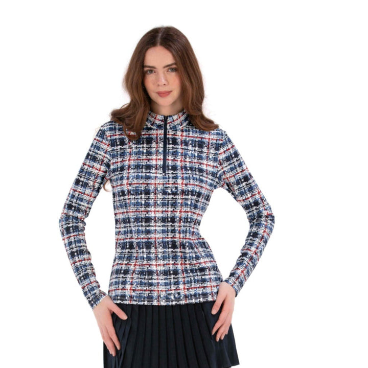 Printed Rib Quarter Zip