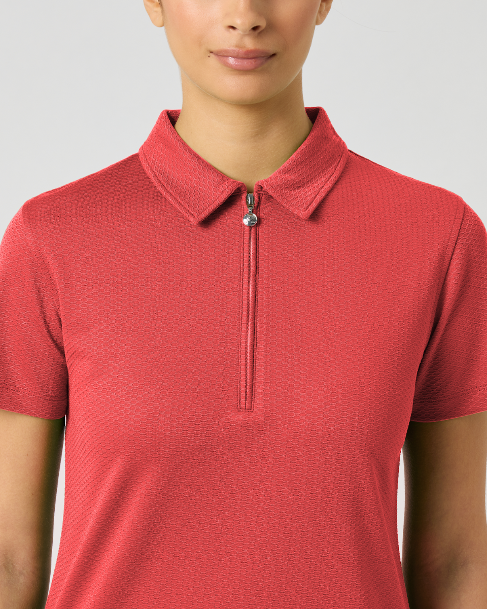 Daily Sports Peoria Poppy Red Short Sleeve Polo
