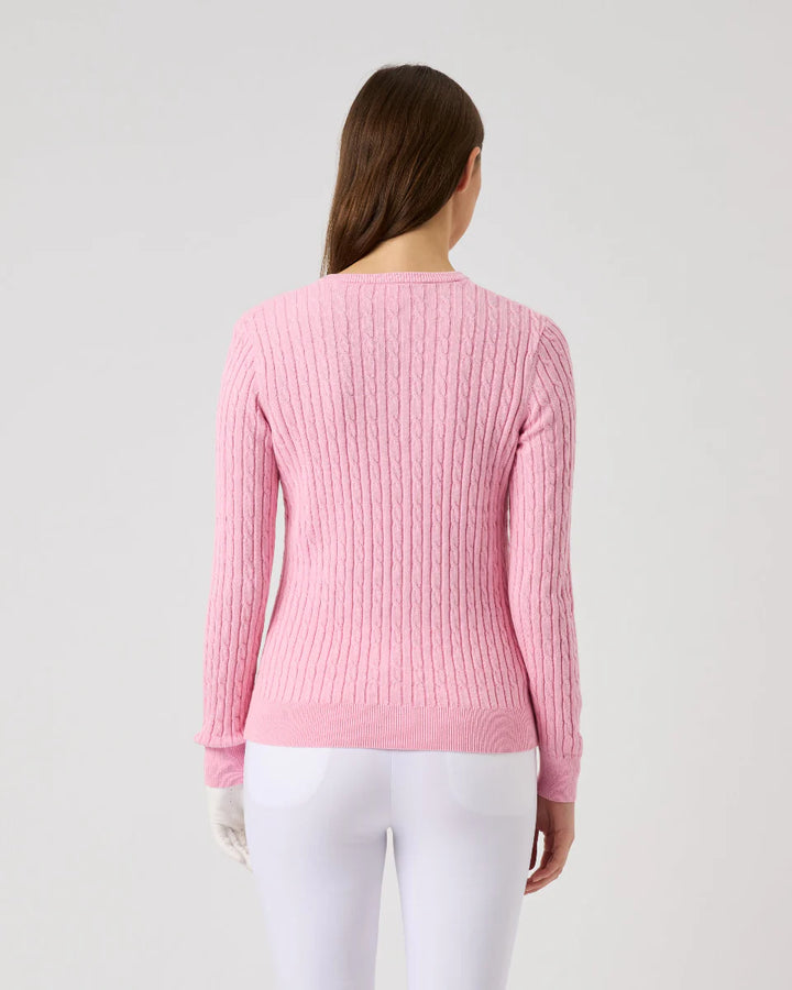 Daily Sports Madelene Cable Knit V-Neck Sweater [SS26]