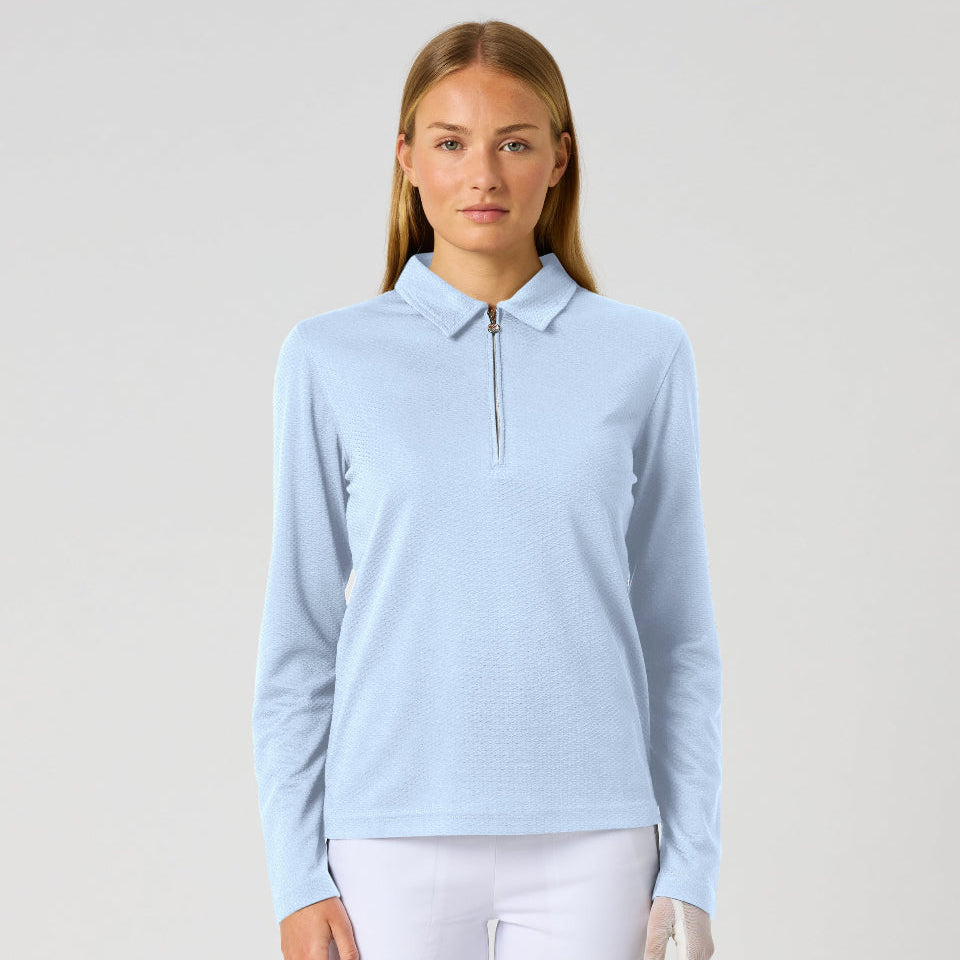 Daily Sports Peoria Light Blue Long Sleeve Polo