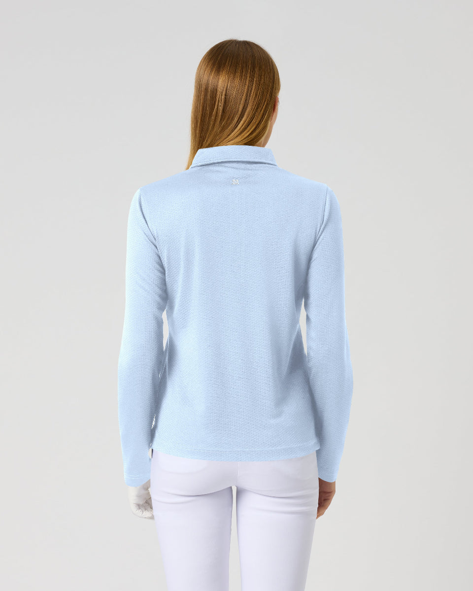 Daily Sports Peoria Light Blue Long Sleeve Polo