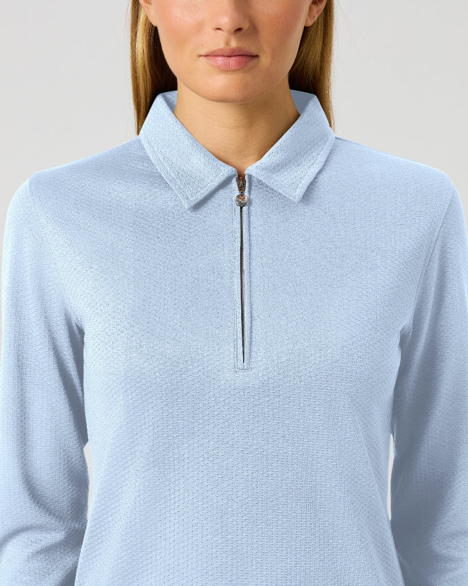 Daily Sports Peoria Light Blue Long Sleeve Polo