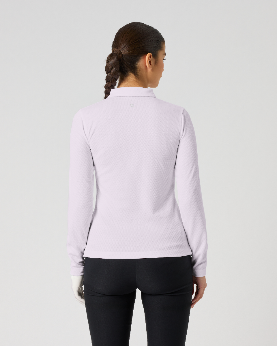 Daily Sports Peoria Long Sleeve Pink Polo