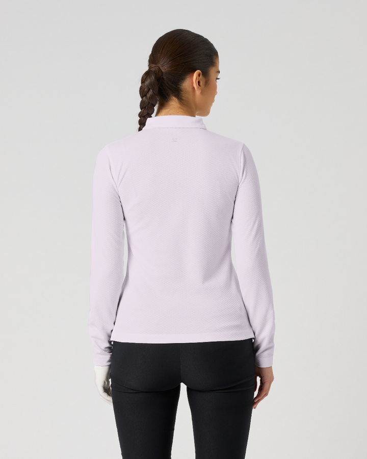 Daily Sports Peoria Long Sleeve Pink Polo