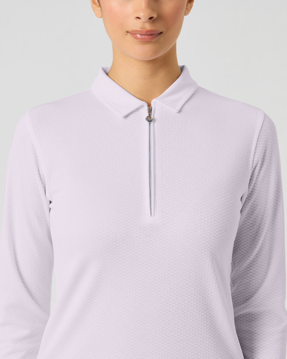 Daily Sports Peoria Long Sleeve Pink Polo