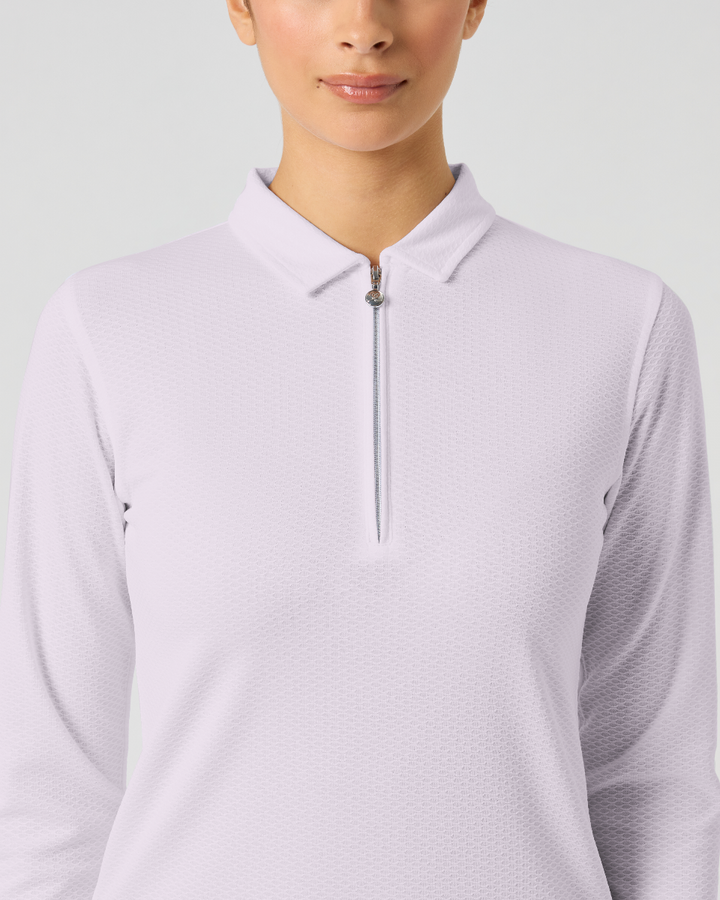 Daily Sports Peoria Long Sleeve Pink Polo