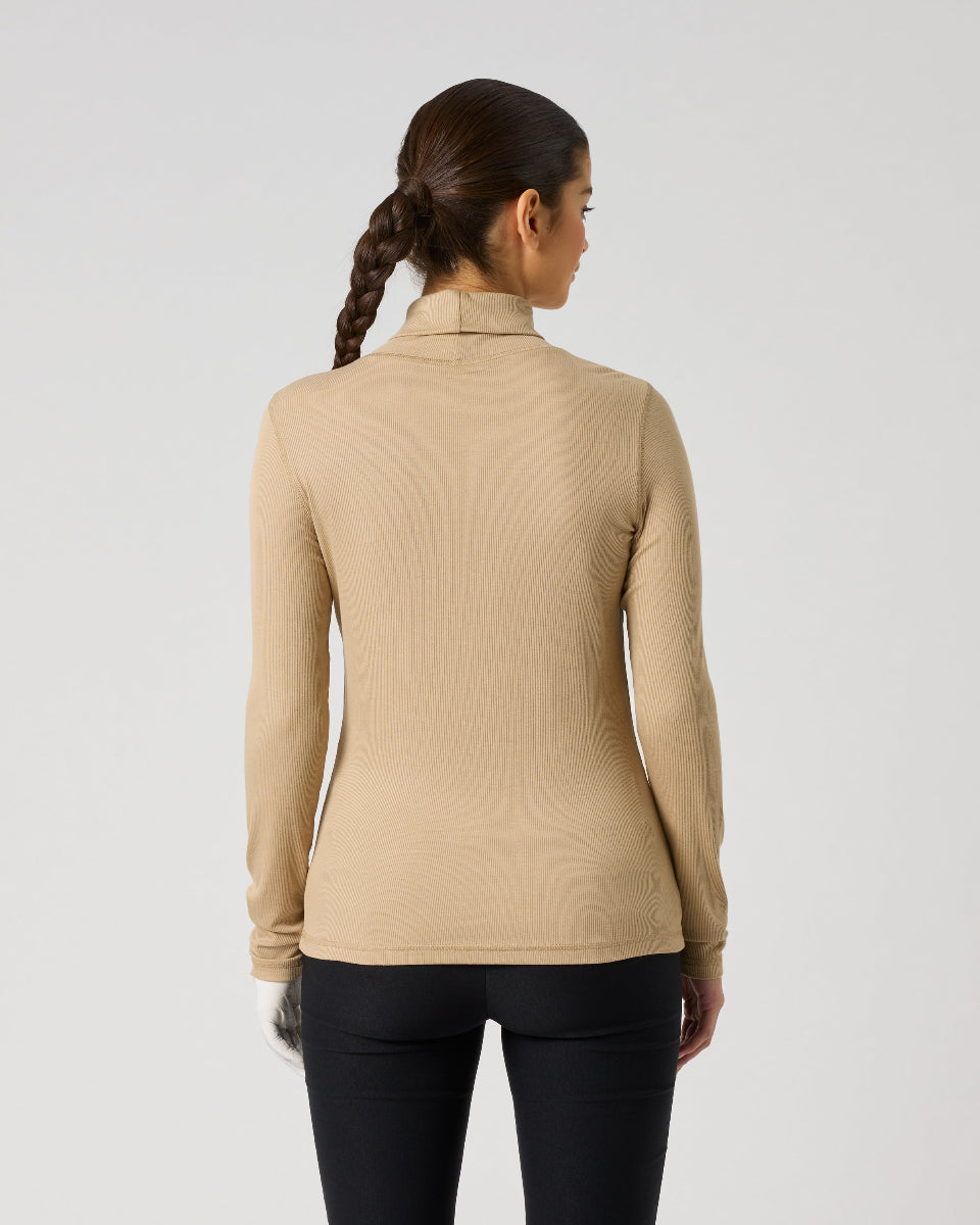 Daily Sports Ancona Bark Long Sleeve Roll Neck Top