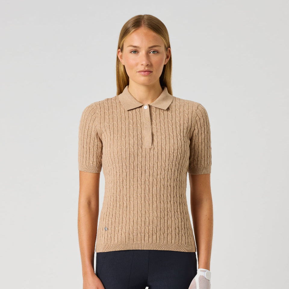 Daily Sports Madelene Short Sleeve Cable Knit Polos
