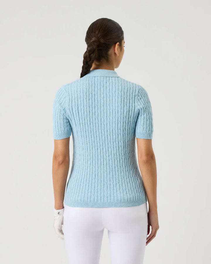 Daily Sports Madelene Cable Knit Short Sleeve Polo [SS26]