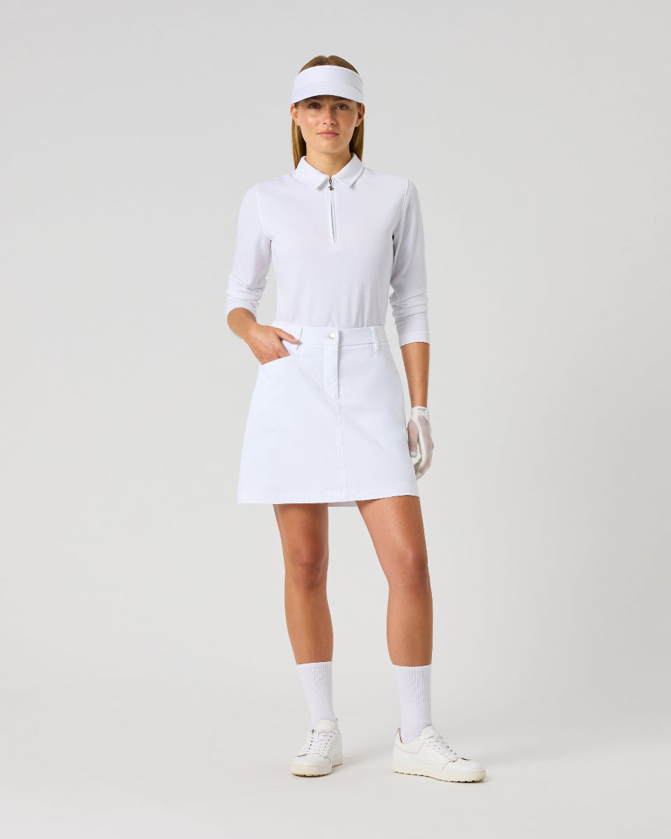 Daily Sports Lyric 20" White Skort V2