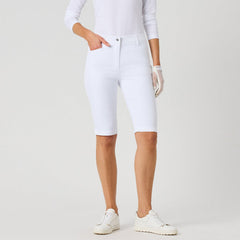 Daily Sports Lyric White Bermuda Shorts V2