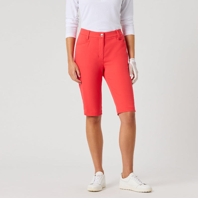 Daily Sports Lyric Poppy Red Bermuda Shorts V2