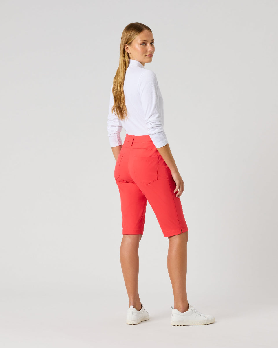 Daily Sports Lyric Poppy Red Bermuda Shorts V2