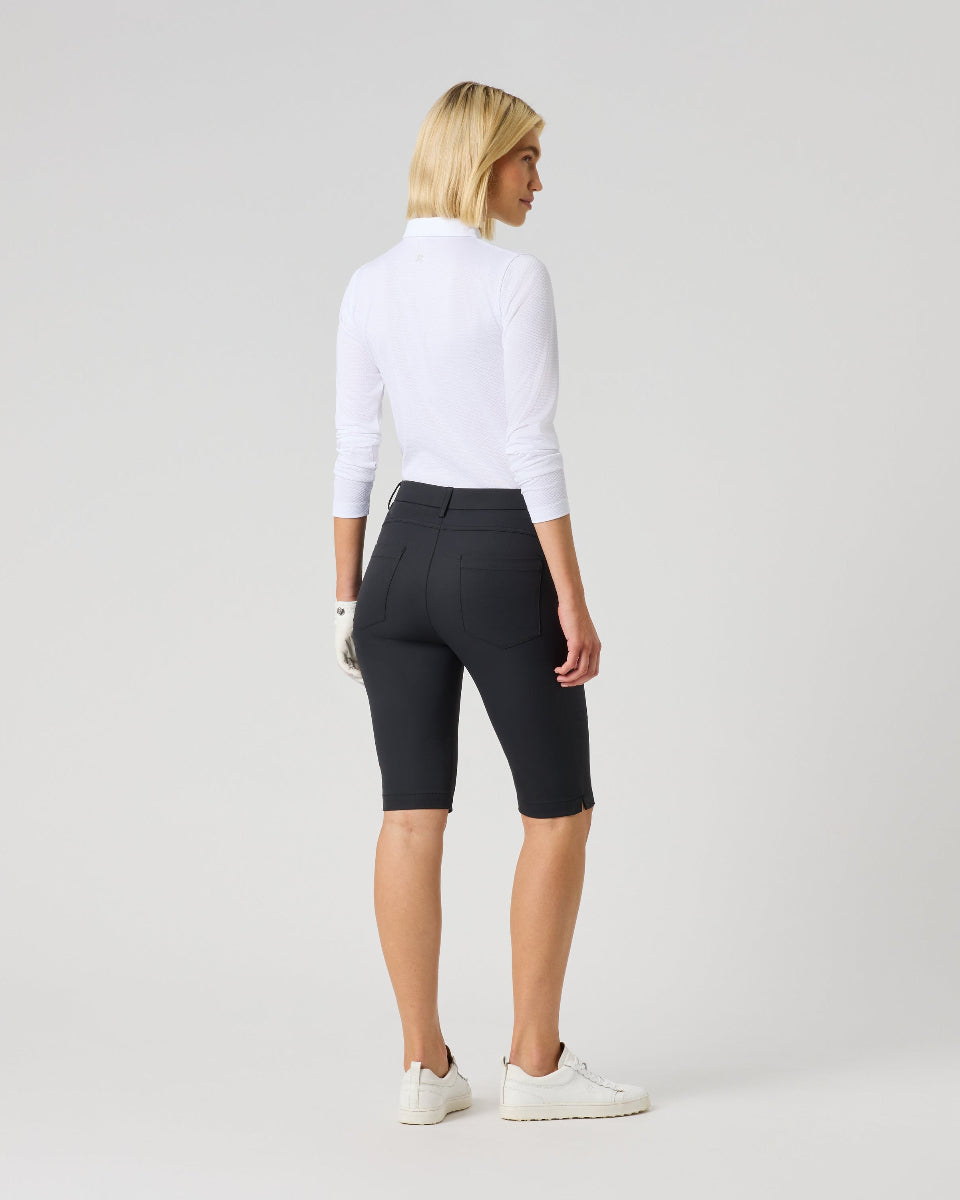 Daily Sports Lyric Black Bermuda Shorts V2