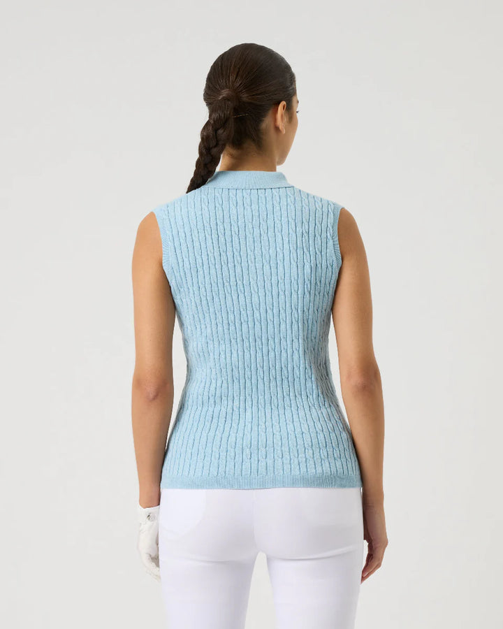 Daily Sports Madelene Cable Knit Sleeveless Polo [SS26]