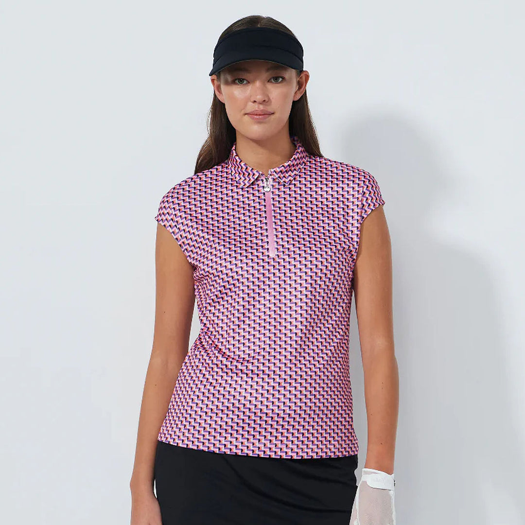 Daily Sports Pop Geo Cap Sleeve Polo [PS26]