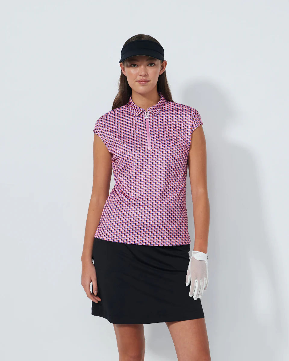 Daily Sports Pop Geo Cap Sleeve Polo [PS26]