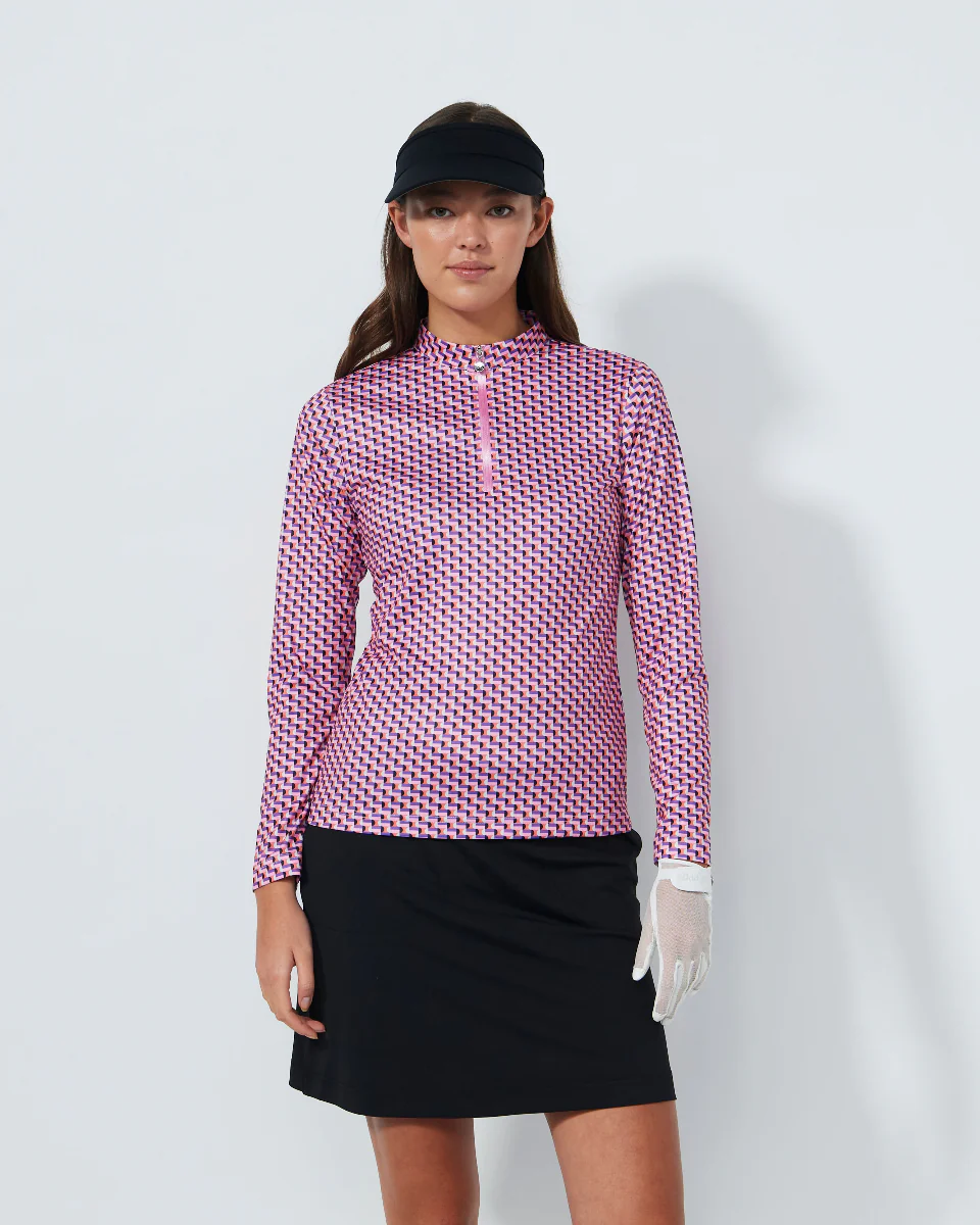 Daily Sports Pop Geo Long Sleeve Mock [PS26]