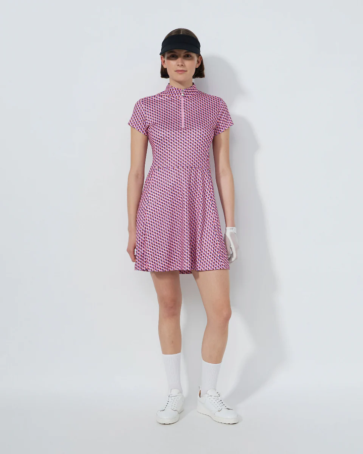 Daily Sports Pop Geo Short Sleeve Dress