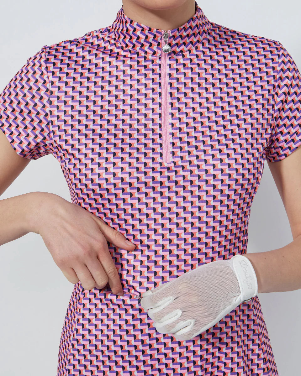 Daily Sports Pop Geo Short Sleeve Dress
