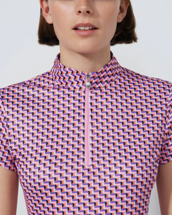Daily Sports Pop Geo Short Sleeve Dress