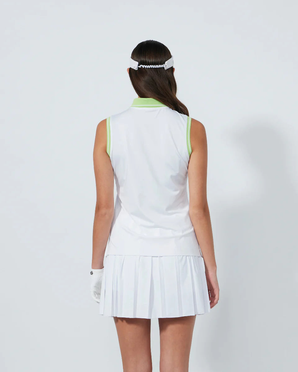 Daily Sports Jaguar White Sleeveless Polo [PS26]