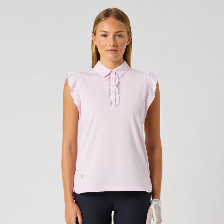 Daily Sports Frill Pink Sleeveless Polo