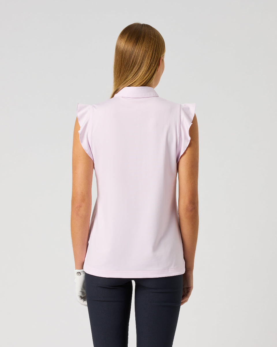 Daily Sports Frill Pink Sleeveless Polo