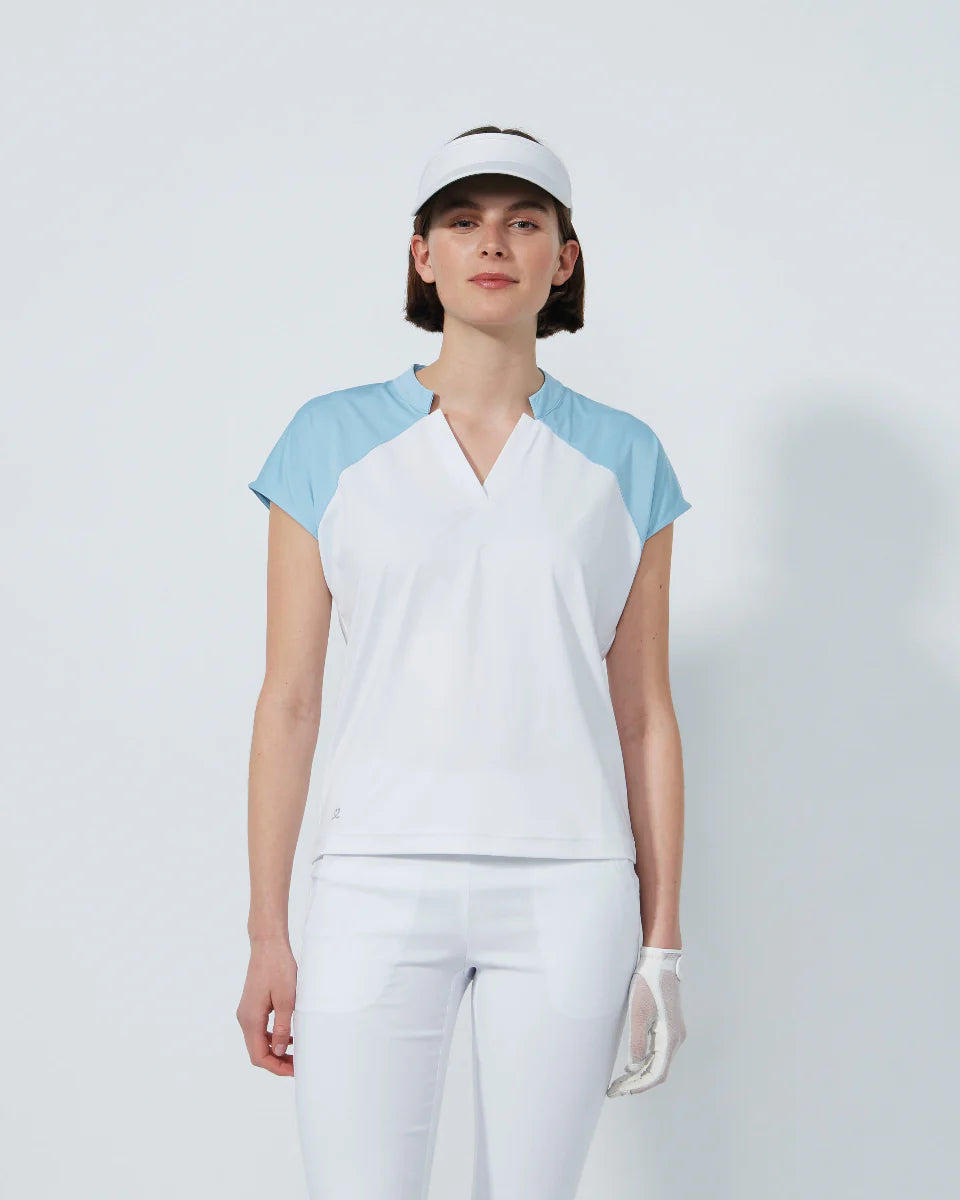 Daily Sports V-Neck Cap Sleeve Top [PS26]