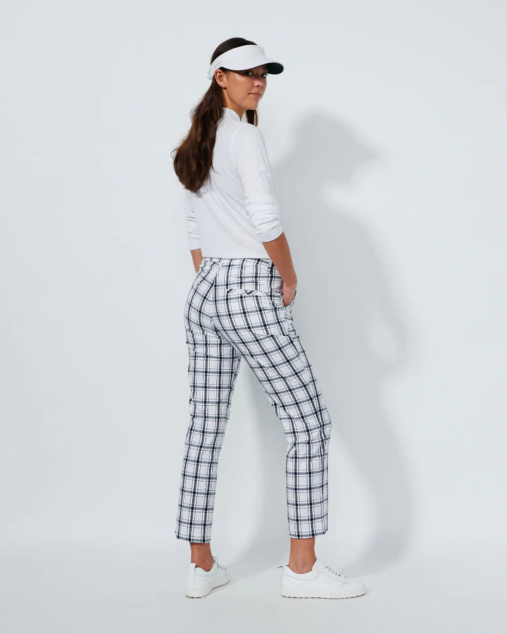 Daily Sports Black/White Golf Plaid Ankle Pant