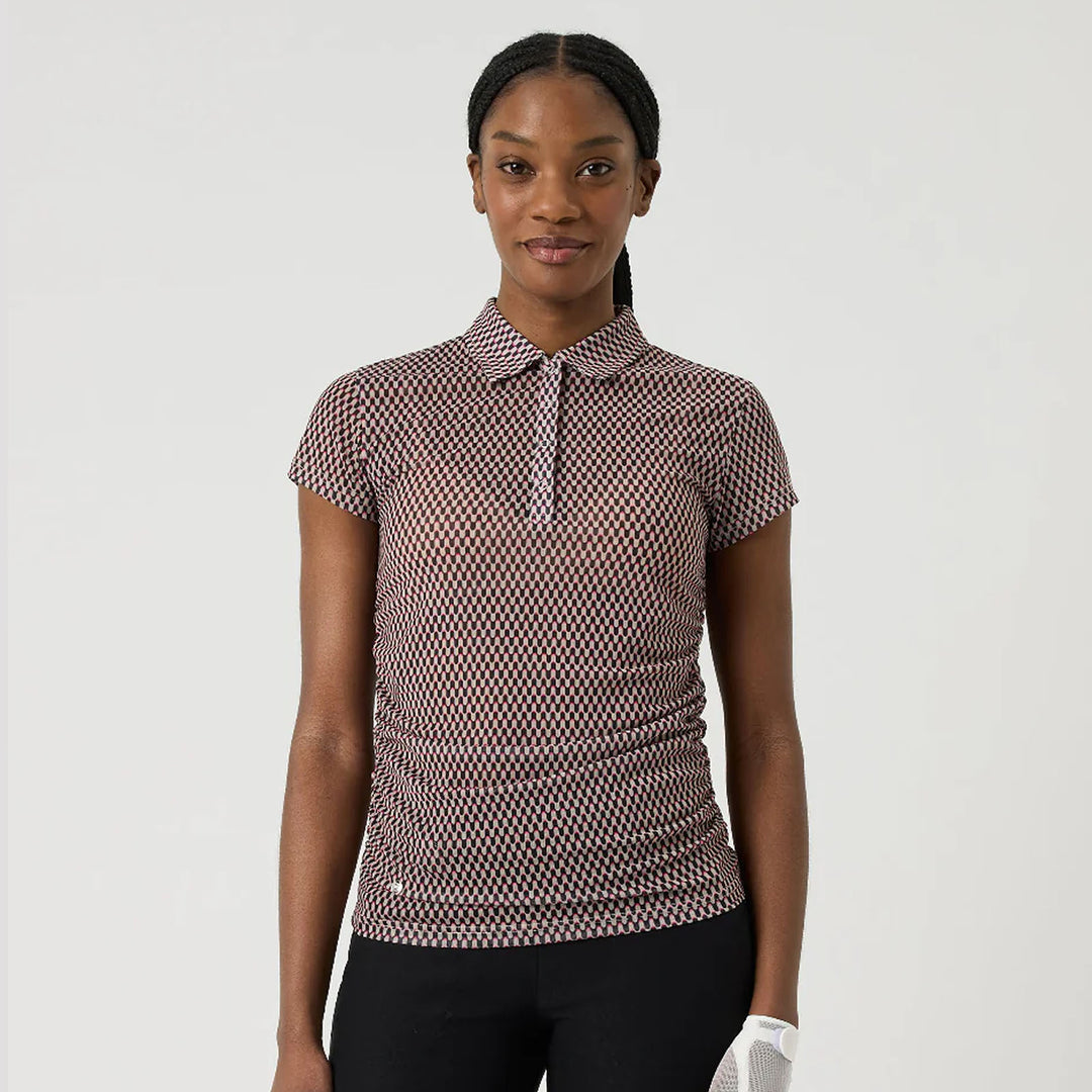 Daily Sports Breeze Abstract Wave Mesh Short Sleeve Polo [2026]