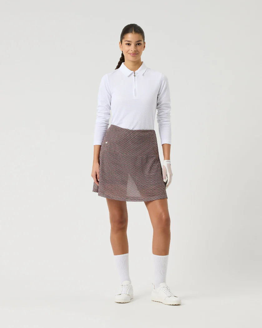 Daily Sports Breeze Abstract Wave Mesh Skort [2026]