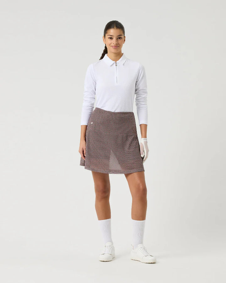 Daily Sports Breeze Abstract Wave Mesh Skort [2026]