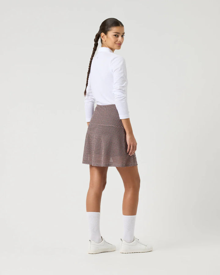 Daily Sports Breeze Abstract Wave Mesh Skort [2026]