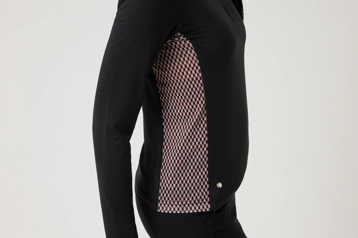 Daily Sports Breeze Black Long Sleeve Half Neck Mock [2026]
