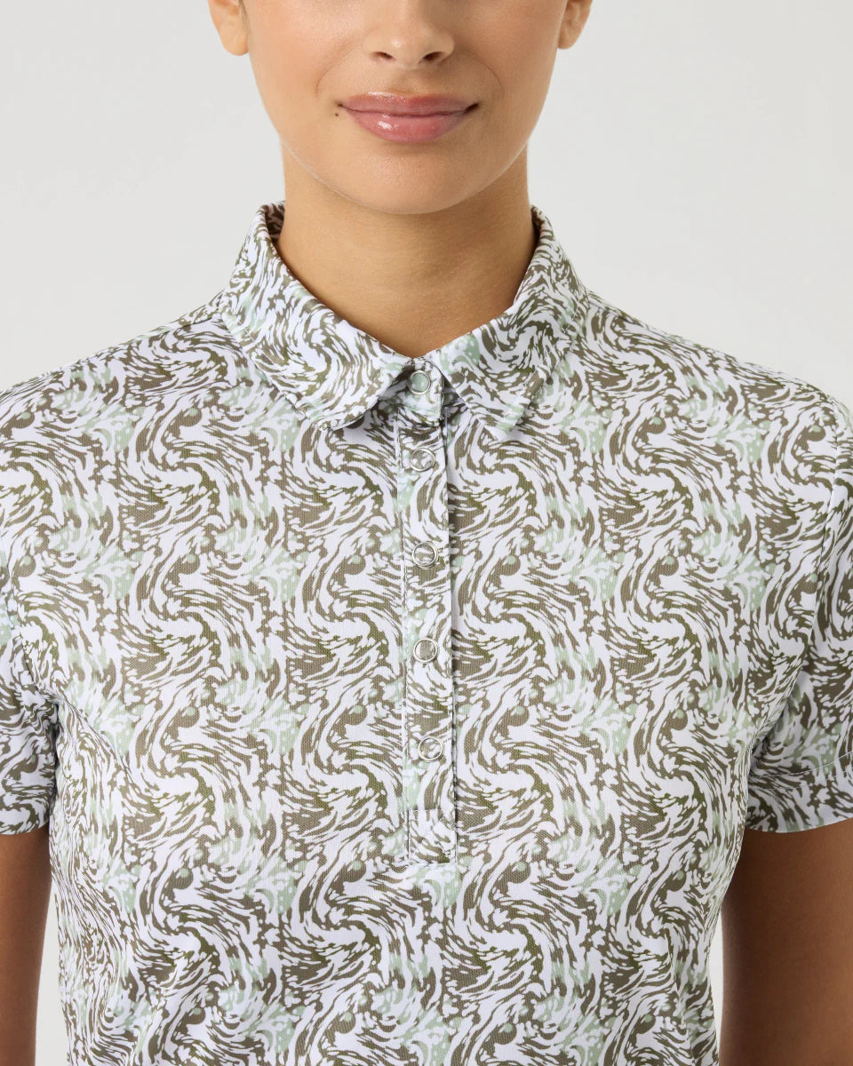 Daily Sports Abstract Swirl Short Sleeve Polo [SS26]
