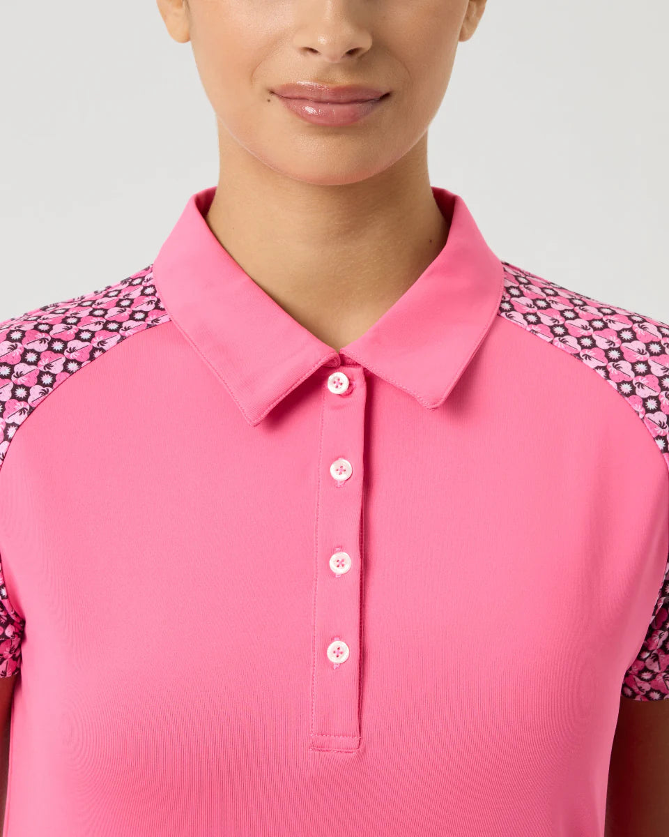 Daily Sports Geometric Palm Edge Cap Sleeve Polo [SS26]