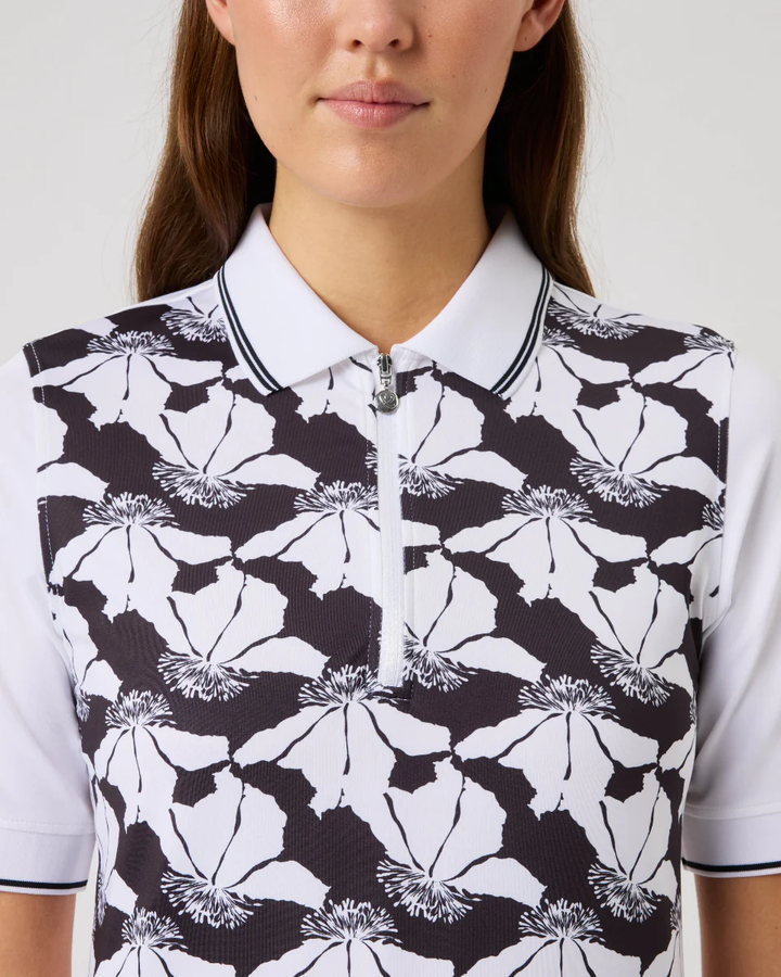 Daily Sports Night Flower Half Sleeve Polo [SS26]