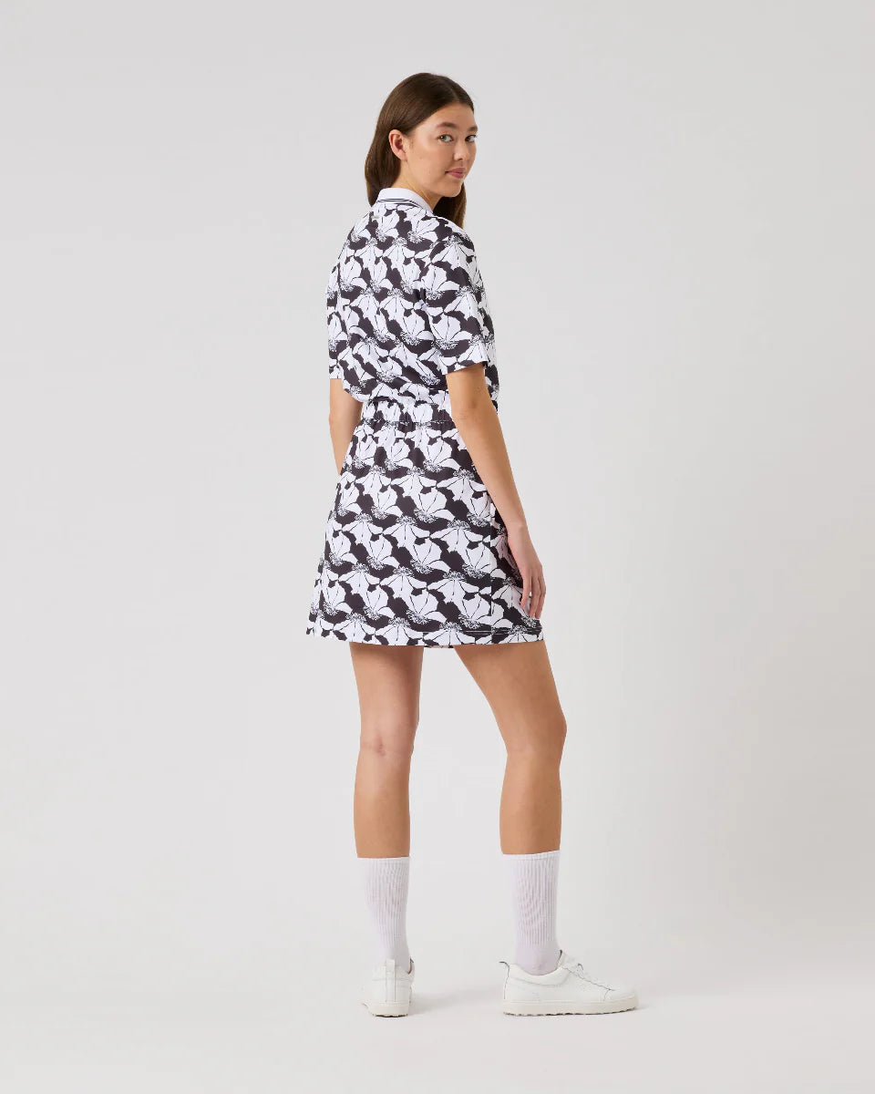 Daily Sports Night Flower Half Sleeve Dress [SS26]